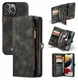 CaseMe 008 iPhone 13 Pro Hoesje Book Case met Back Cover Zwart afbeelding 8