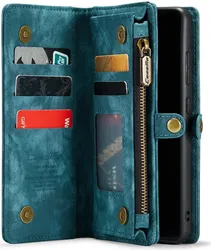 CaseMe 008 Samsung A52  A52S Hoesje Book Case en Back Cover Blauw afbeelding