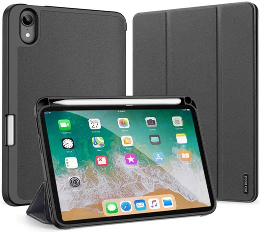 Dux Ducis Domo Apple iPad Mini 7/6 Hoes Tri-Fold Book Case Zwart afbeelding 2
