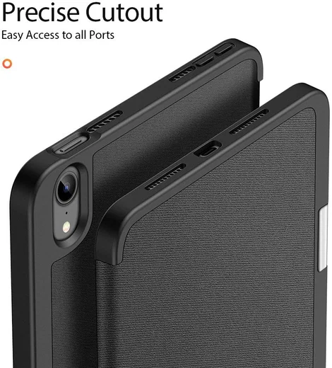 Dux Ducis Domo Apple iPad Mini 7/6 Hoes Tri-Fold Book Case Zwart afbeelding 8