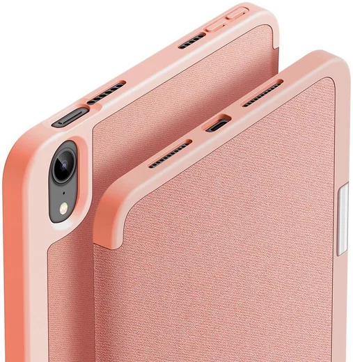 Dux Ducis Domo Apple iPad Mini 6 Hoes Tri-Fold Book Case Roze afbeelding 6
