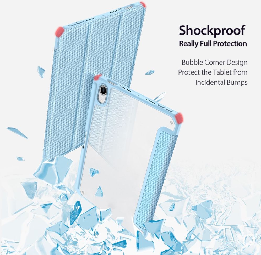 Dux Ducis Toby Apple iPad Mini 7/6 Hoes Tri-Fold Book Case Blauw afbeelding 5