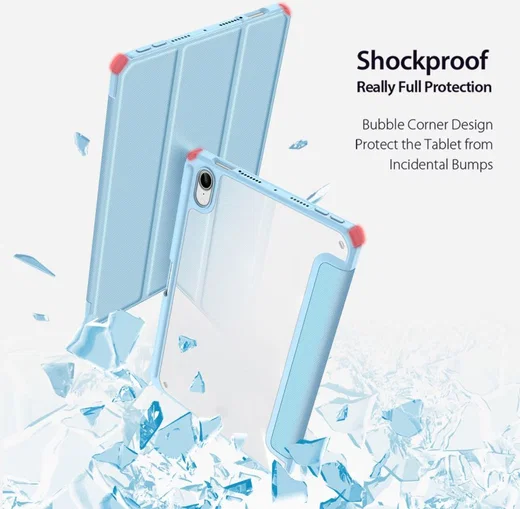 Dux Ducis Toby Apple iPad Mini 7/6 Hoes Tri-Fold Book Case Blauw afbeelding 5