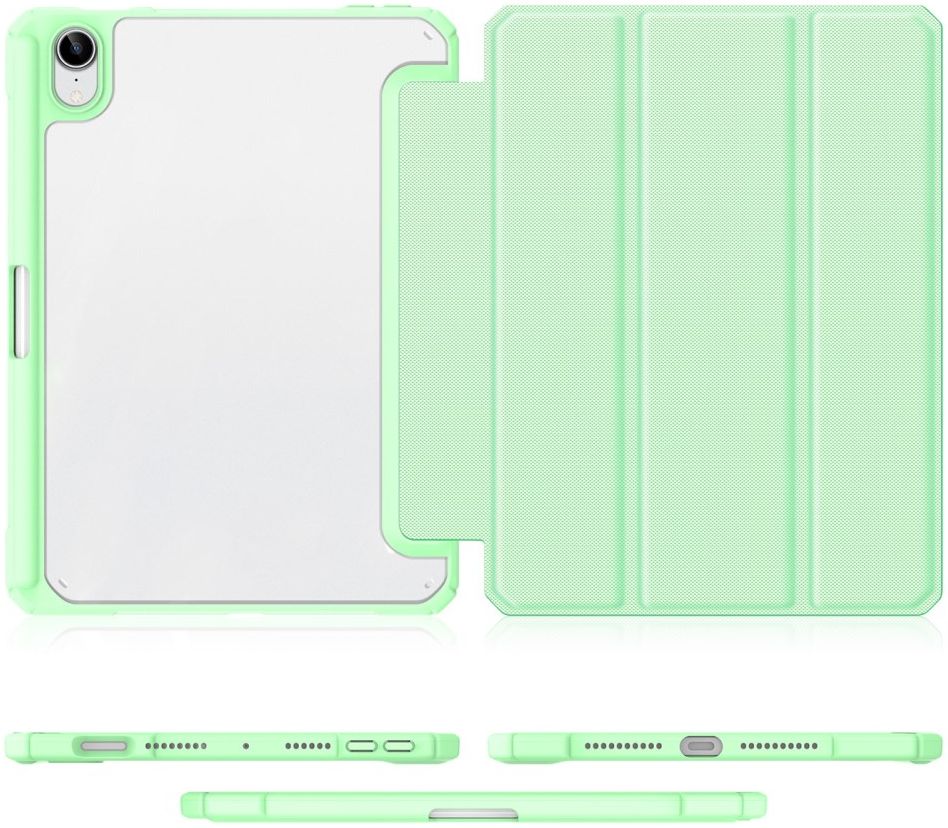 Dux Ducis Toby Apple iPad Mini 7/6 Hoes Tri-Fold Book Case Groen afbeelding 2