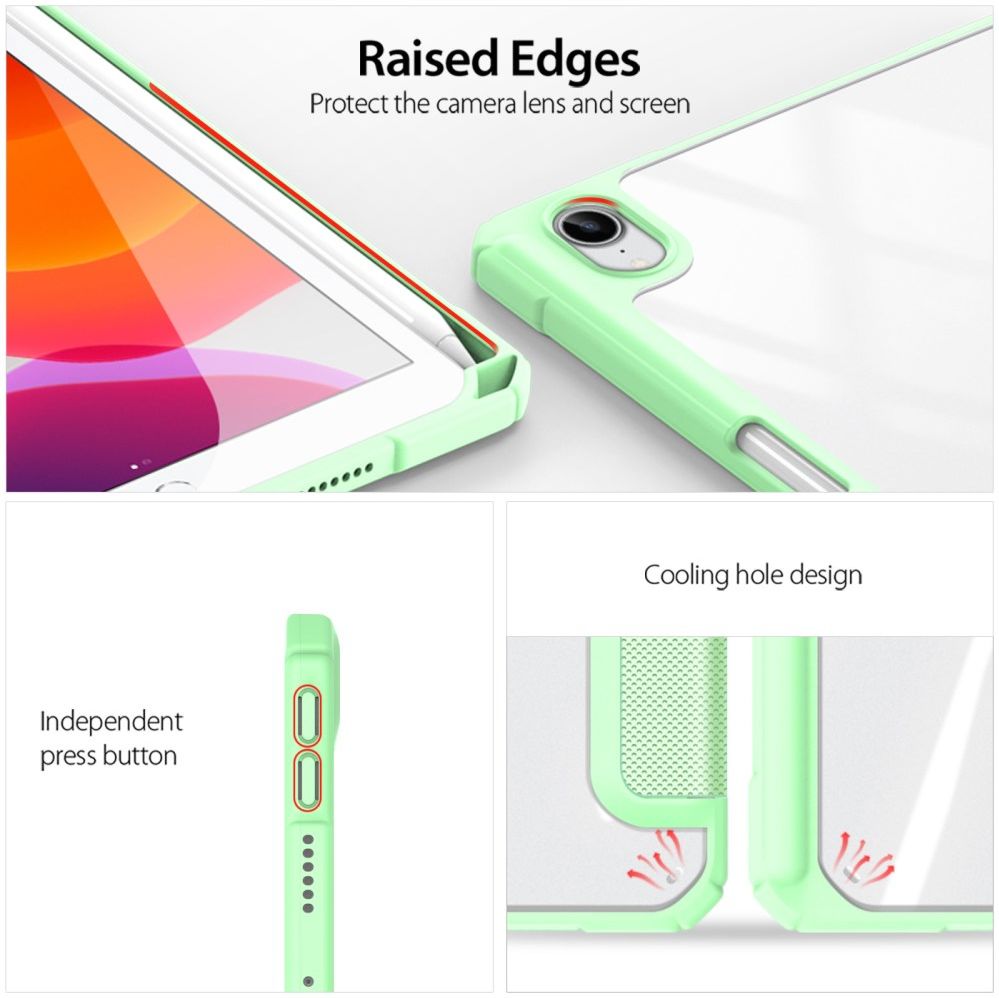 Dux Ducis Toby Apple iPad Mini 7/6 Hoes Tri-Fold Book Case Groen afbeelding 3