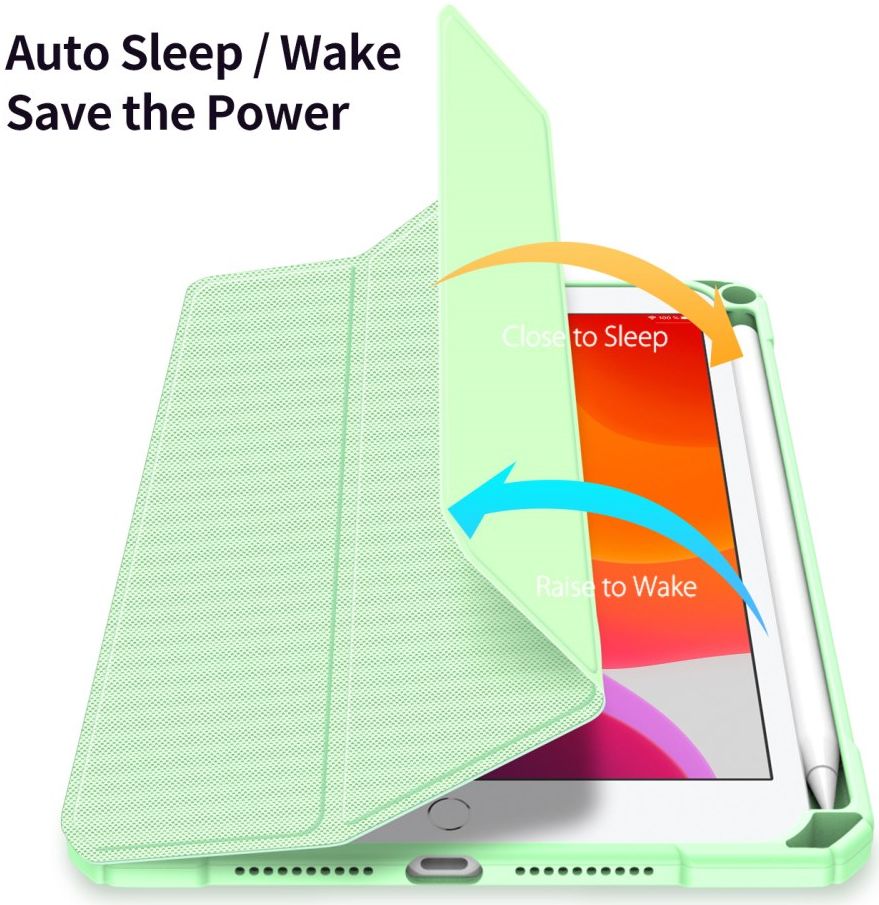 Dux Ducis Toby Apple iPad Mini 7/6 Hoes Tri-Fold Book Case Groen afbeelding 4