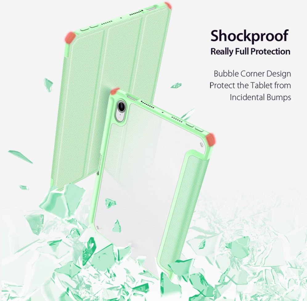 Dux Ducis Toby Apple iPad Mini 7/6 Hoes Tri-Fold Book Case Groen afbeelding 5