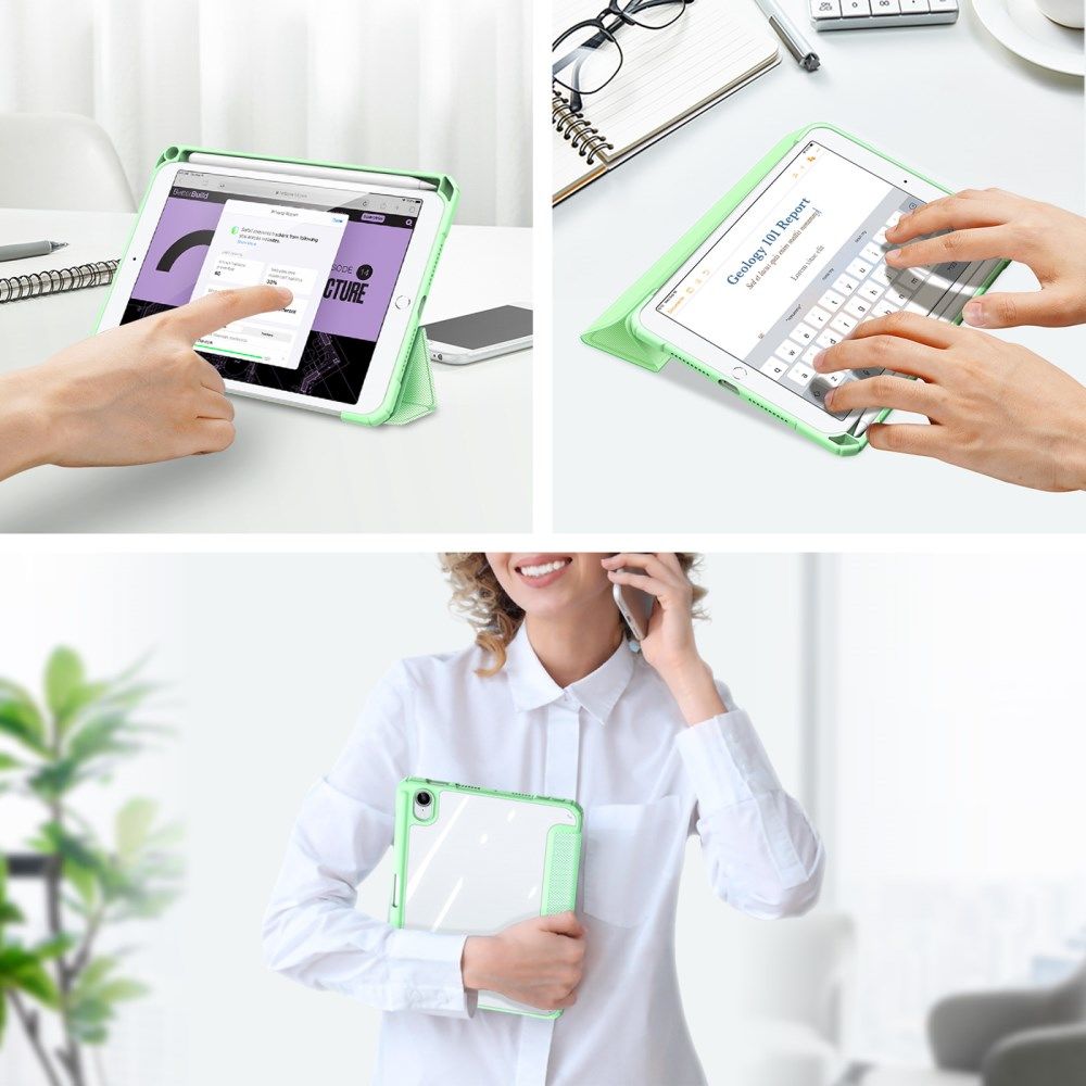 Dux Ducis Toby Apple iPad Mini 7/6 Hoes Tri-Fold Book Case Groen afbeelding 6