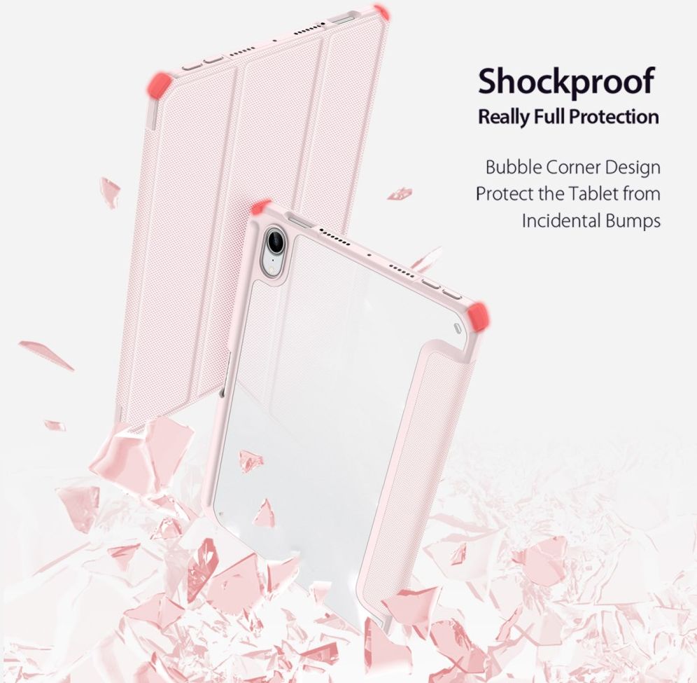 Dux Ducis Toby Apple iPad Mini 7/6 Hoes Tri-Fold Book Case Roze afbeelding 5