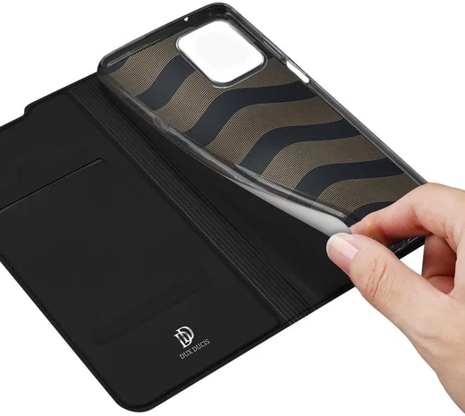 Dux Ducis Skin Pro Motorola Edge 20 Lite Hoesje Wallet Book Case Zwart afbeelding 4