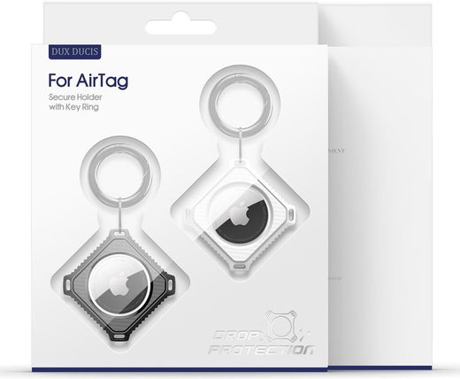Dux Ducis Apple AirTag Sleutelhanger Siliconen Hoesje (2-Pack) afbeelding 10