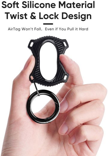 Dux Ducis Apple AirTag Sleutelhanger Siliconen Hoesje (2-Pack) afbeelding 5
