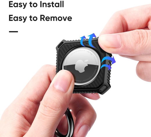 Dux Ducis Apple AirTag Sleutelhanger Siliconen Hoesje (2-Pack) afbeelding 7