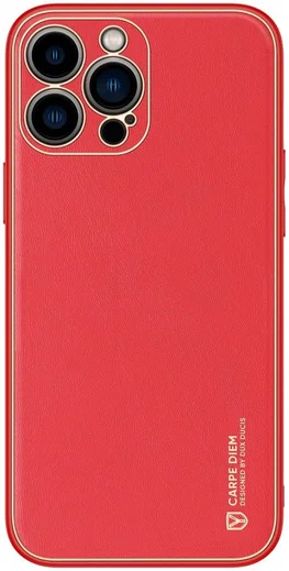 Dux Ducis Yolo Apple iPhone 13 Pro Hoesje Back Cover Rood afbeelding 2