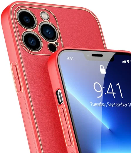 Dux Ducis Yolo Apple iPhone 13 Pro Hoesje Back Cover Rood afbeelding 3