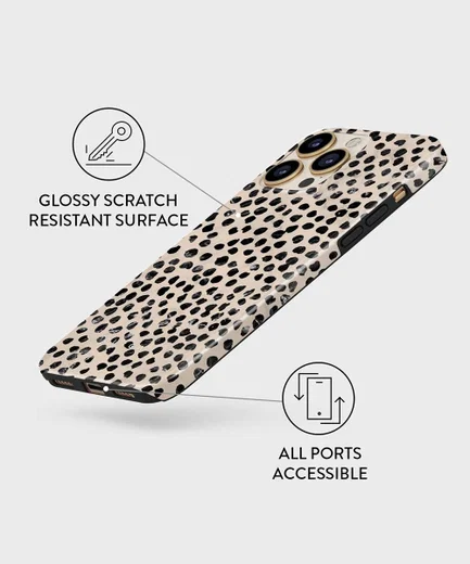 Burga Tough Case Apple iPhone 13 Pro Hoesje Almond Latte Print afbeelding 4