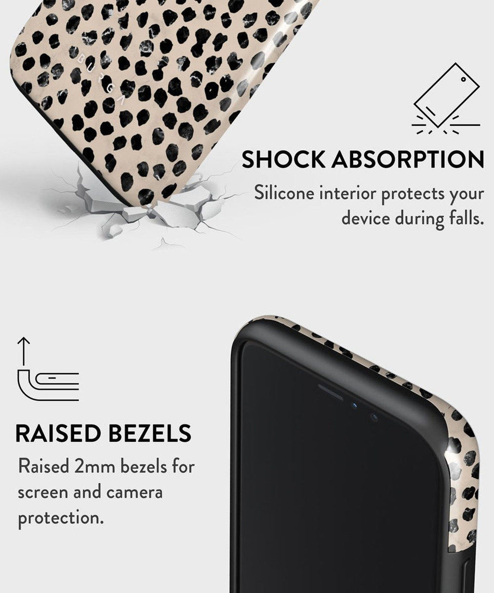 Burga Tough Case Apple iPhone 13 Pro Hoesje Almond Latte Print afbeelding 5