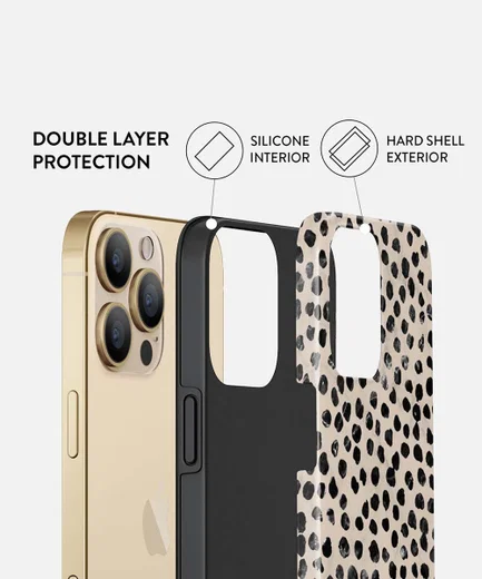 Burga Tough Case Apple iPhone 13 Pro Hoesje Almond Latte Print afbeelding 2