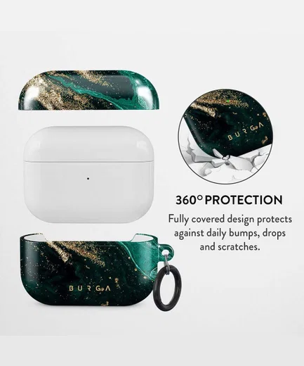 Burga Tough Case Apple AirPods Pro Hoesje Emerald Pool afbeelding 2