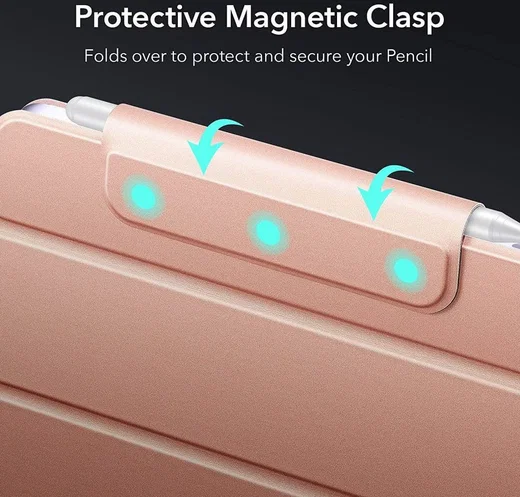 ESR Rebound Magnetic Apple iPad Mini 6 Hoes Tri-Fold Rose Goud afbeelding 9