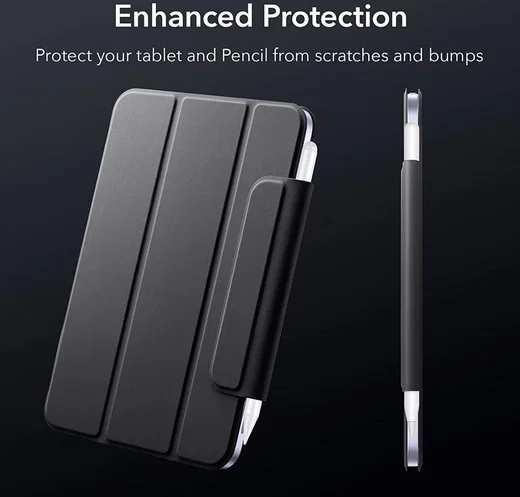 ESR Rebound Magnetic Apple iPad Mini 6 Hoes Tri-Fold Zwart afbeelding 2
