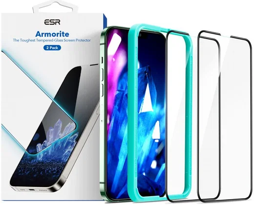 ESR Apple iPhone 13 Pro Max Screen Protector met Montageframe (2-Pack) afbeelding 1