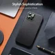 ESR Metro Apple iPhone 13 Pro Max Hoesje MagSafe Echt Leer Zwart afbeelding 11