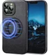 ESR Metro Apple iPhone 13 Pro Max Hoesje MagSafe Echt Leer Zwart afbeelding 1