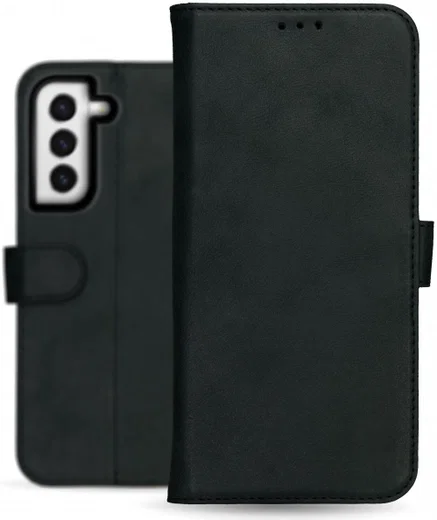 Rosso Deluxe Samsung Galaxy S22 Hoesje Wallet Case Echt Leer Zwart afbeelding 11