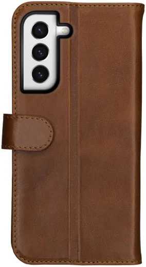 Rosso Deluxe Samsung Galaxy S22 Hoesje Wallet Case Echt Leer Bruin afbeelding 12