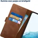 Rosso Deluxe Samsung Galaxy S22 Hoesje Wallet Case Echt Leer Bruin afbeelding 4