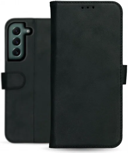 Rosso Deluxe Samsung Galaxy S22 Plus Hoesje Wallet Case Leer Zwart afbeelding 11