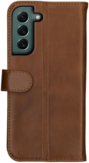 Rosso Deluxe Samsung Galaxy S22 Plus Hoesje Wallet Case Leer Bruin afbeelding 12