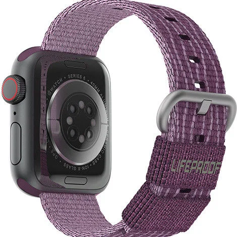 LifeProof  Apple Watch Bandje - 1-10/SE - 42MM/41MM/40MM/38MM - Nylon - Paars afbeelding 2