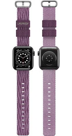 LifeProof  Apple Watch Bandje - 1-10/SE - 42MM/41MM/40MM/38MM - Nylon - Paars afbeelding 4