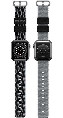 LifeProof  Apple Watch Bandje - 1-10/SE - 42MM/41MM/40MM/38MM - Nylon - Zwart afbeelding 3
