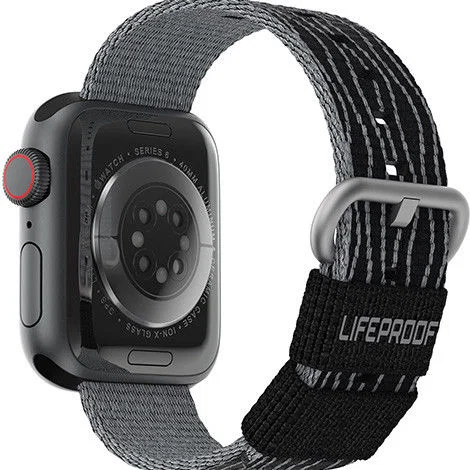 LifeProof  Apple Watch Bandje - 1-10/SE - 42MM/41MM/40MM/38MM - Nylon - Zwart afbeelding 1
