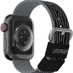 LifeProof  Apple Watch Bandje - 1-10/SE - 42MM/41MM/40MM/38MM - Nylon - Zwart afbeelding