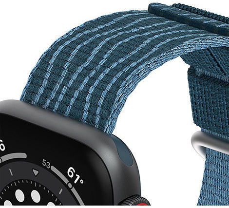 LifeProof Apple Watch Band - 1-10/SE/Ultra - 49/46/45/44/42MM - Nylon - Blauw afbeelding 4