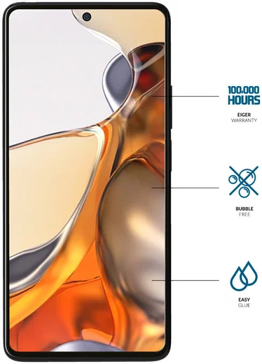 Eiger Xiaomi 11T / 11T Pro Tempered Glass Case Friendly Gebogen afbeelding 3
