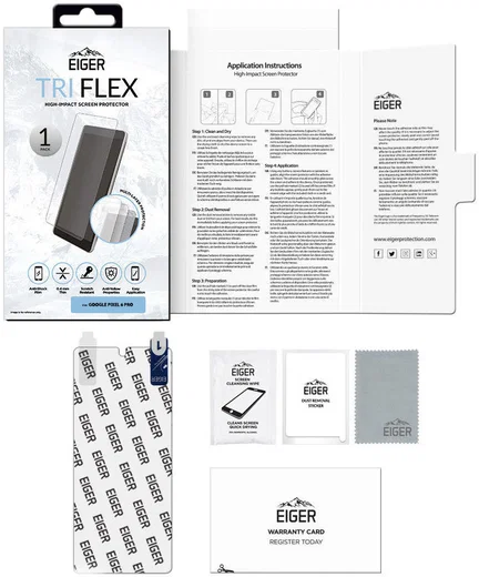 Eiger Google Pixel 6 Pro Display Folie Screen Protector afbeelding 5