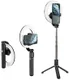 Hoco LED Ring Licht Tripod Statief Houder / Selfie Stick Zwart afbeelding 9