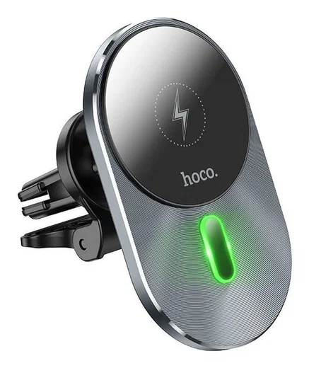 Hoco Ventilatierooster MagSafe Telefoonhouder Auto 15W Zwart afbeelding 4