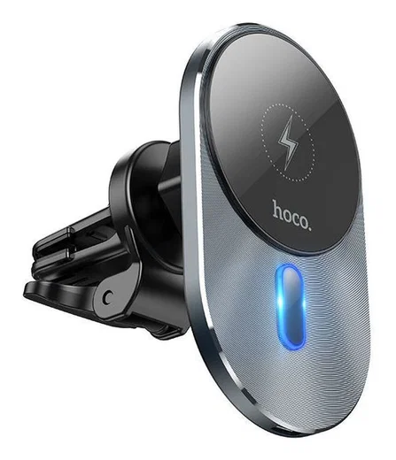 Hoco Ventilatierooster MagSafe Telefoonhouder Auto 15W Zwart afbeelding 5