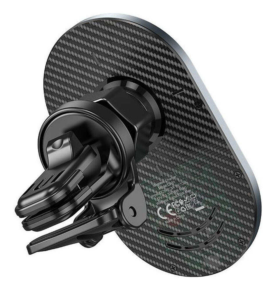 Hoco Ventilatierooster MagSafe Telefoonhouder Auto 15W Zwart afbeelding 7