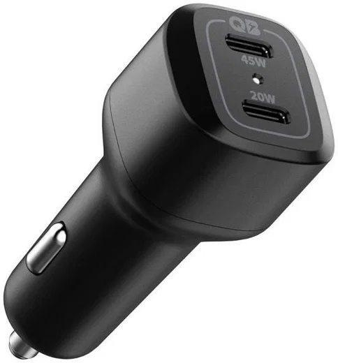 Spigen PC2000 PowerArc Fast Charge Autolader 65W PD en QC 3.0 Zwart afbeelding 1