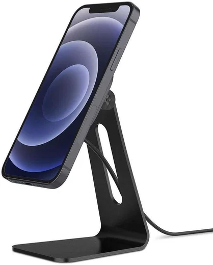 Spigen OneTap 7.5W MagSafe Draadloze Oplader voor Bureau Zwart afbeelding 2