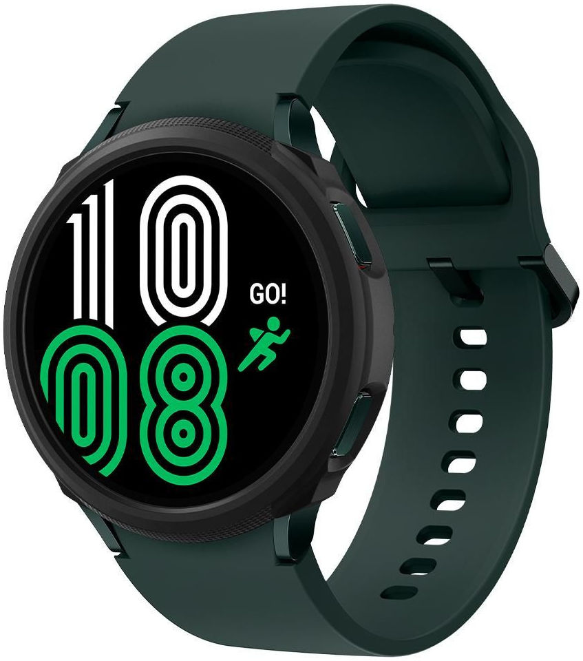 Spigen Liquid Air Samsung Galaxy Watch 4 44MM Hoesje Zwart afbeelding 1