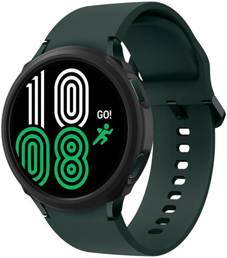 Spigen Liquid Air Samsung Galaxy Watch 4 44MM Hoesje Zwart afbeelding 1