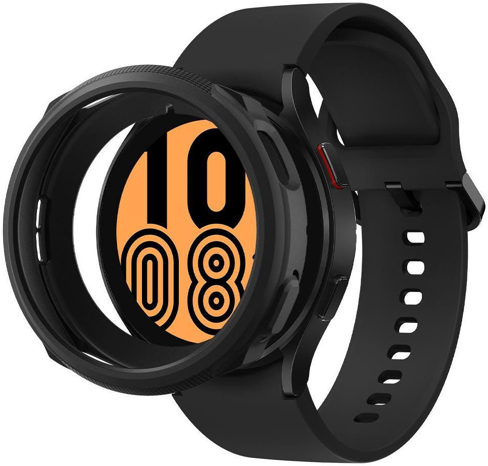 Spigen Liquid Air Samsung Galaxy Watch 4 44MM Hoesje Zwart afbeelding 2